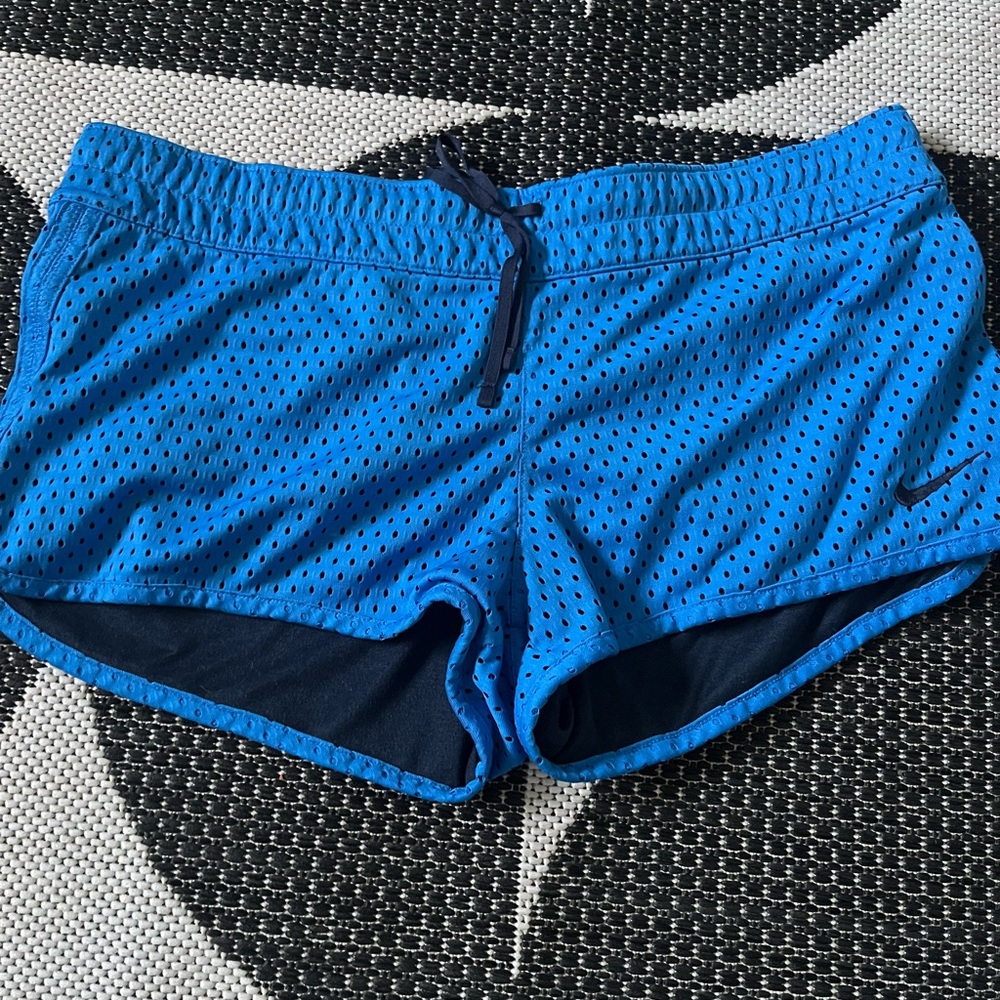 Nike Blue Mesh Running Shorts